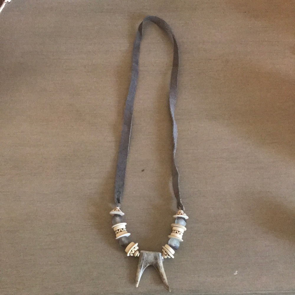 Twine and Twig Antler Necklace